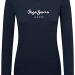 Pepe Jeans New Virginia Ls N, T-Shirt Donna, Blu (Dulwich),XS