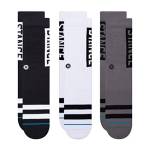 STANCE Men's OG 3 Pack, Black White, Large