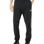 adidas Originals Pantaloni sportivi da uomo Adicolor Classics Superstar, Nero/Bianco, S