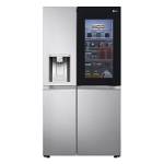 LG GSXV91BSAF Frigorifero Americano Side by Side InstaView Total No Frost con Congelatore, 635 L, Dispenser Acqua e Ghiaccio UV Nano, Door Cooling, Linear Cooling - Frigo Smart con Wi-Fi e Freezer