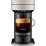 Nespresso Krups XN911B Vertuo Next, Macchina da caffè con montalatte Aerroccino, serbatoio d'acqua da 1,1 L, riconoscimento delle capsule tramite codice a barre, 5 tazze, grigio chiaro