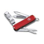 VICTORINOX Nail Clip 580, strumento per la cura delle unghie (8 funzioni, tagliaunghie, forbici), rosso