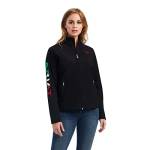 ARIAT Giacca da donna Classic Team Softshell Brand, Mex Nero, 2X