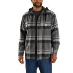 Carhartt Giacca da mezza stagione Flannel Sherpa Lined Hooded, Nero , L