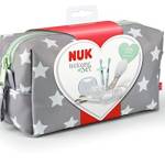 NUK Welcome Set Igiene per Neonati, con Succhietto, Spazzolino da Denti, Spazzola per Capelli, Massaggiagengive e Forbici per Unghie, Assistenza ai Bambini