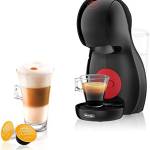 NESCAFÉ DOLCE GUSTO De'Longhi Piccolo XS EDG210.B, Macchina per Caffè Espresso e Altre bevande in capsula, Manuale, Nero