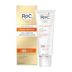 RoC - Soleil-Protect Fluido Levigante Antirughe SPF 50 - Crema Viso - Riduce le Rughe - Crema Solare - 50 ml