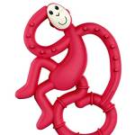 Matchstick Monkey MM-MMT-004 Mini Scimmietta Gioco per la Dentizione Antibatterico - Rosso