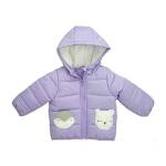 Carter's Fleece Lined Puffer Jacket Coat Giacca, Arctic Animals/Lilla, 6X Bambina