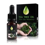 TRE PURI® Tea Tree Oil Puro Vegano Made in Italy – Olio Essenziale Biologico per Viso Corpo Unghie e Aromaterapia, Anti Acne Brufoli – Olio di Melaleuca di Qualità Farmaceutica, 10 ML