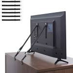 6PZ Cinghie Antiribaltamento per TV e Mobili 6X Cinghie di Fissaggio a Muro per Libreria Armadietto 3 Paia Fascette di Sicurezza Regolabili 60CM per Protezione Bambini con Viti DIY