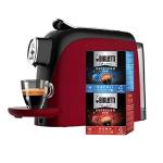 Bialetti Mignon, Macchina Caffè Espresso Per Capsule In Alluminio, Incluse 32 Capsule, Compatta, Serbatoio 500 Ml, Rosso