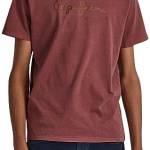 Pepe Jeans Jayden, T-shirt Uomo, Rosso (Burgundy),XXL