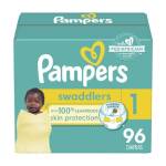 Size 1 - Swaddlers Disposable Diapers, 96 Count, Super Pack (Packaging and Prints May Vary)