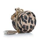 Itzy Ritzy Custodia per ciuccio con clip – Ciuccio Charm Pod include chiusura per attaccarlo facilmente a un sacchetto per pannolini o borsa; misura 6,3 cm di diametro e contiene 2 ciucci, leopardo