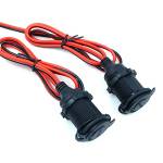 Hsthe Sea 2 Pack presa accendisigari, spine impermeabili 12V per auto, moto, marine, ATV, camper, prese accendisigari, presa di corrente, presa di corrente