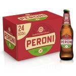 Peroni Birra Senza Glutine, Cassa Birra con 24 Birre in Bottiglia da 33 cl, 7.92 L, Gusto Moderatamente Amaro, Gradazione Alcolica 4.7% Vol