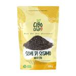 Semi di Sesamo Nero Bio - 250g. Semi di Sesamo per Sushi Crudi non Tostati. Ricchi di Vitamine e Sali Minerali. Semi di Sesamo Neri Puri e Senza Additivi.