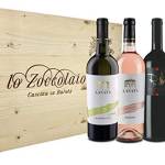 Lo Zoccolaio Cassetta Legno Villa Lanata Chardonnay + Villa Lanata Piemonte Rosato + Lo Zoccolaio Pinot Nero Renoir - Pacco 3x 750ml