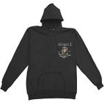 Erazor Bits Felpa con cappuccio USMC Marine Corps Sempri Fi Chrome Dog XXX - Large Black