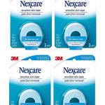 Nexcare Low Trauma Tape For Sensitive Skin, Sensitive Skin 1 Each, 1"x144" (Pack of 4)