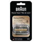 Braun Testina di ricambio elettrica 94M Silver, compatibile con rasoi elettrici Serie 9 Pro e Serie 9 da uomo