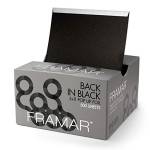 Framar Black Embossed Pop Up Hair Foil, Fogli per evidenziare, Fogli per mèches, Fogli per parrucchieri per mèches, Fogli per evidenziare, Fogli per capelli, Fogli per colorare - 500 pz