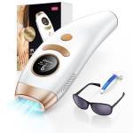 3 In 1 Epilatore Luce Pulsata Laser, 3 FUNZIONI AVANZATE - HR/SC/RA IPL Peli Donna con Depilazione e 9 Livelli di Energia Perfetto per Viso, Schiena, Bikini, Ascelle