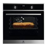 Electrolux EZF5E40X Forno Elettrico, Acciaio Inossidabile, 57 l, Nero, Cottura Multilivello e SurroundCook