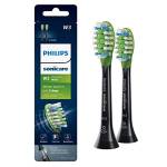 Philips HX9062/95 - Testina per spazzolino da denti Philips Sonicare W3 Premium, colore: nero, confezione da 2