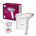 Philips Lumea Dispositivo di epilazione IPL serie 7000 - Dispositivo di epilazione con 3 accessori per viso, corpo e zona bikini, utilizzo con filo (modello SC1999/00)