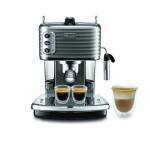 De'Longhi SCULTURA ECZ351.GY Macchina da Caffè Espresso Manuale e Cappuccino,Caffè in Polvere e in Cialde E.S.E.,SPEGNIMENTO AUTOMATICO, Serbatoio Estraibile da 1.4L,Potenza 1100W, Scaldatazze, Grigio