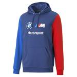 PUMA BMW M Motorsport Essentials Felpa con Cappuccio in Pile, PRO Blue-m Colore 23, S Uomo