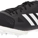 adidas Adizero Md Running Shoe, Core Black,White, Hi-Res Orange s, 10.5 M US