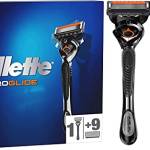 Gillette Fusion ProGlide, REGOLABARBA UOMO, Lame Rasoio a Mano Libera, 1 MANICO e 9 LAMETTE da Barba da 5 Lame, Con TECNOLOGIA FLEXBALL, PRECISIONE sui Contorni del Viso