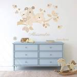 Ramo Pupazzi di Pezza, Decorazioni casa, Wall decal, Wall Stickers, Adesivi murali bambini