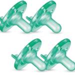 Philips Avent Soothie ciuccio 0-3 mesi, verde, confezione da 4, SCF190/41