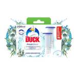 Duck Fresh Discs - 2 Ricariche da 6 Dischi Gel Igienizzanti WC, Fragranza Eucalipto con agenti candeggianti, Confezione da 2 Applicatori e 12 dischetti