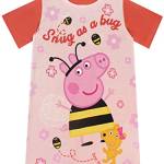 Peppa Pig Camicia da Notte delle Ragazze Rosso 3-4 Ans