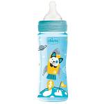 Chicco Benessere Biberon Flusso Rapido In Plastica Con Tettarella In Silicone, 330 Ml, 120 G, ‎7 X 6.5 X 21.5 Cm