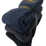 Lucchetti Socks Milano CALZE TERMICHE IN PILE LUNGHE SCI MONTAGNA PESANTI NERO BLU GRIGIO (41-46, 3 Paia Dark (Scuri))