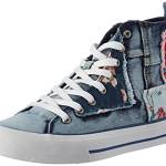 Desigual Toppa in Denim, Scarpe da Ginnastica Donna, Blu, 39 EU