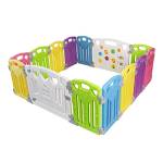 Gupamiga Box per Bambini Sicurezza Barriera Giochi Protezione indoor outdoor con 14 pannelli(classic 12+2 panel)