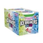 ICE BREAKERS DUO Fruit + Cool Sugar Free Mints (Watermelon, 1.3-Ounce Containers, Pack of 8)