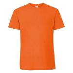 Fruit of the Loom - Premium - Maglietta a Maniche Corte - Uomo (M) (Arancio)