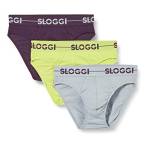 sloggi men Go Mini C3P, Slip, Uomo, Multicolore (Multi-Colour), 5