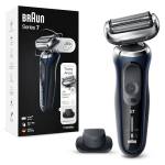 Braun Series 7 Rasoio Elettrico Barba, Rifinitore Di Precisione EasyClick, 360° Flex, Wet&Dry, Ricaricabile, Custodia da Viaggio, Rasoio A Lamina Senza Fili, Idea Regalo, 71-B1200s Blu