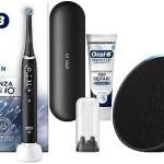 Oral-B regala Alexa Echo Pop, Spazzolino Elettrico Ricaricabile iO6 & Alexa Echo Pop, Intelligenza Artificiale, 1 Spazzolino con Custodia + 1 Dentifricio Gengive & Smalto Repair, Classico 75ml