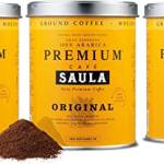 Saula Premium Caffè Original macinato 100% arabica - Confezione 3 lattine da 250 gr.