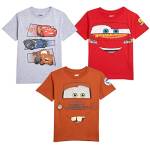 Disney Lightning McQueen Toddler Boys 3 Pack Short Sleeve Graphic T-Shirt Cars 2T